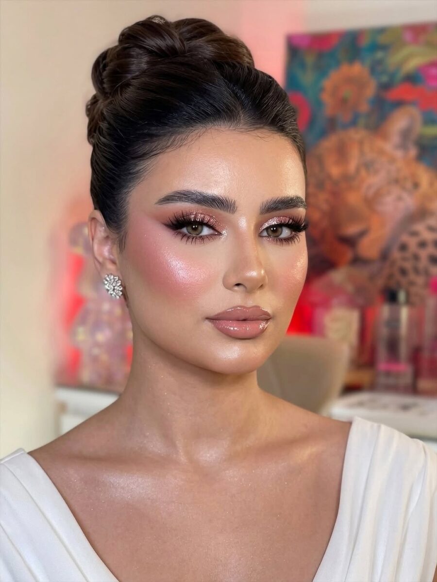 Glamorous Party Makeup with Radiant Glow