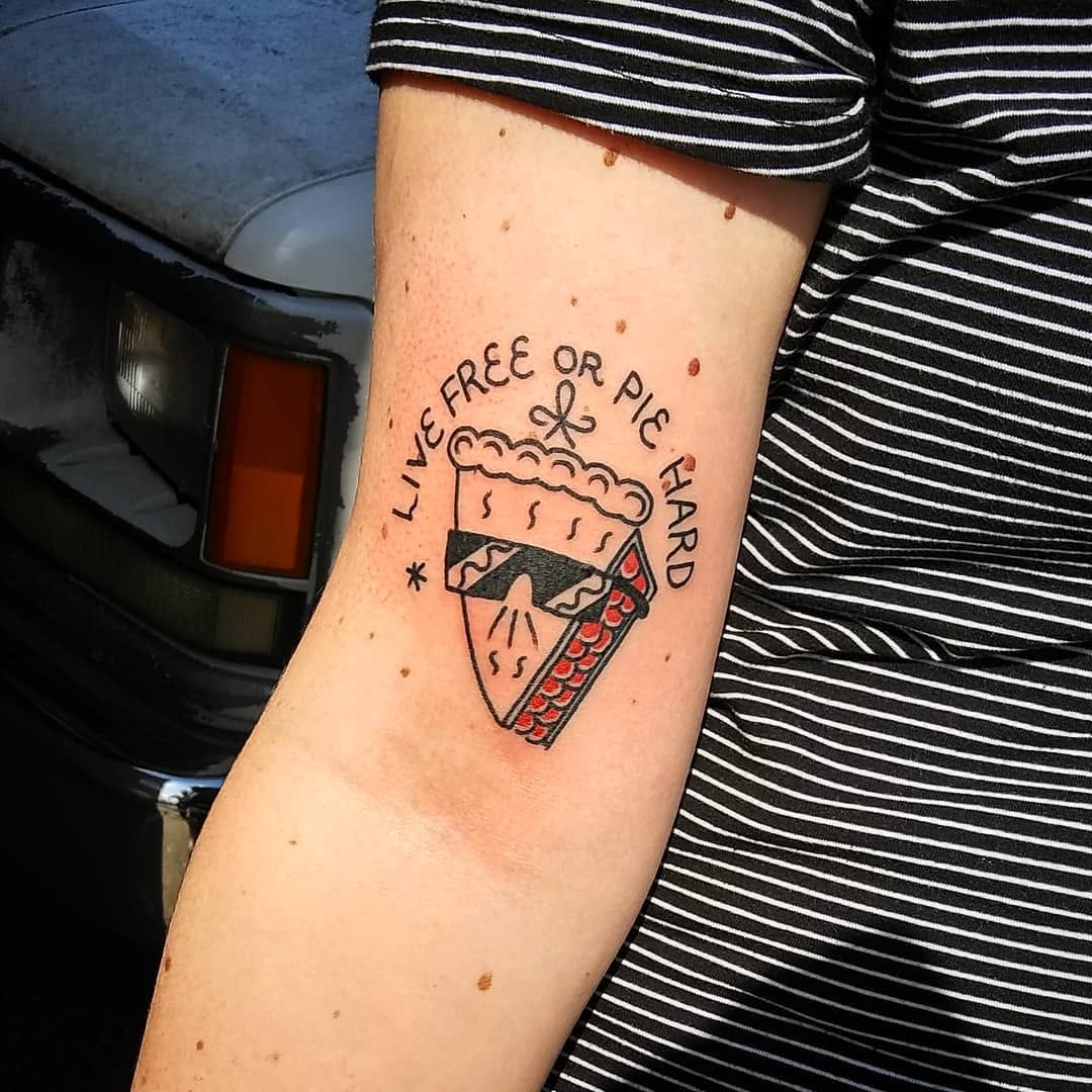 A fun twist on a classic tattoo