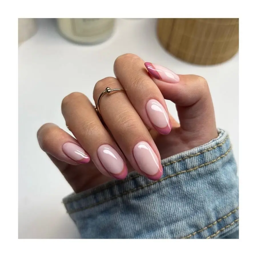 Chic and Trendy Pink French Tip Style