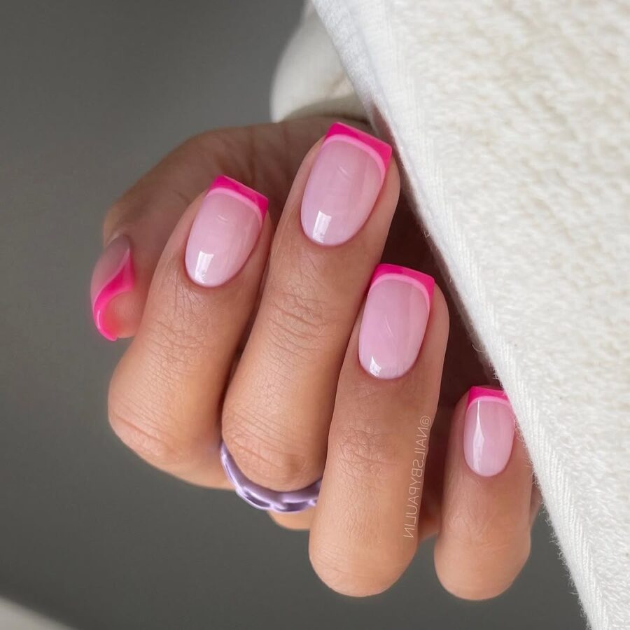 Chic Pink French Tip Nail Design for 2023