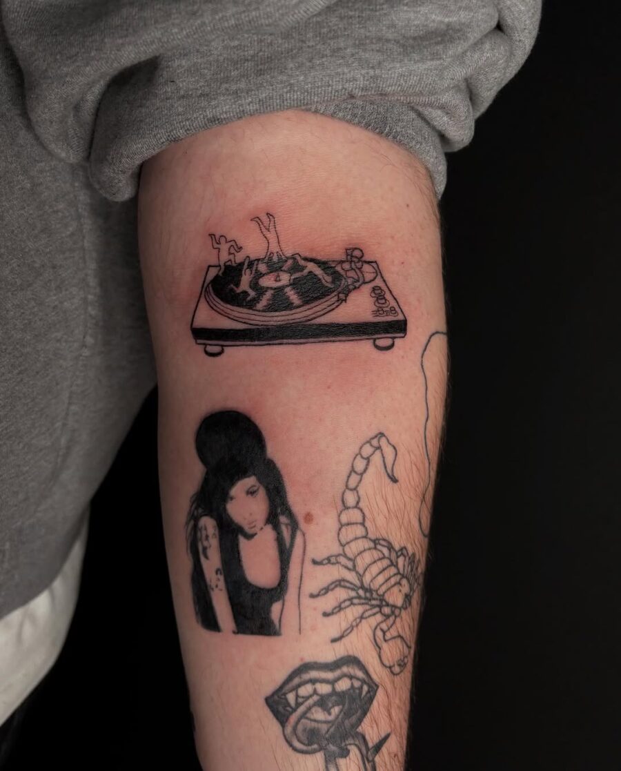 Stylish ink celebrates vinyl culture and artistry
