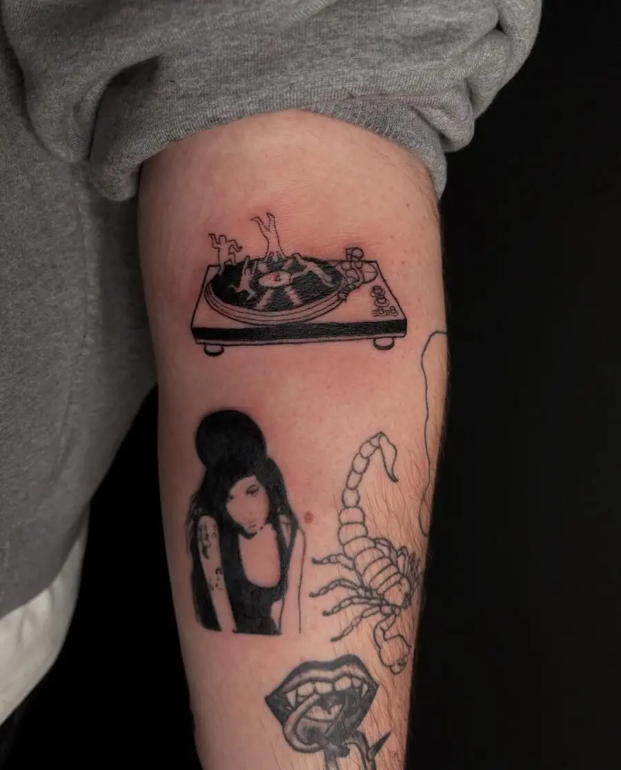 Stylish ink celebrates vinyl culture and artistry