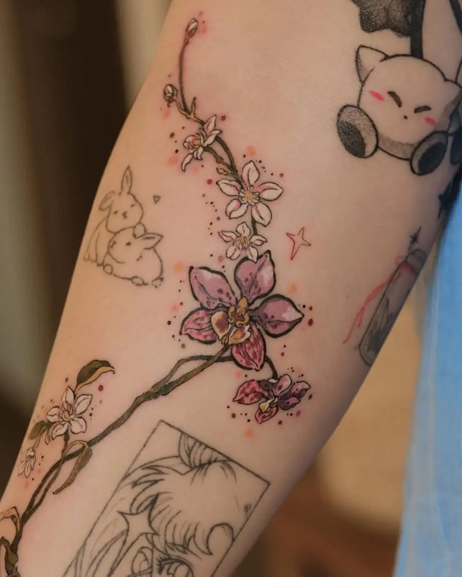 Exquisite Sampaguita Flower Tattoo Design