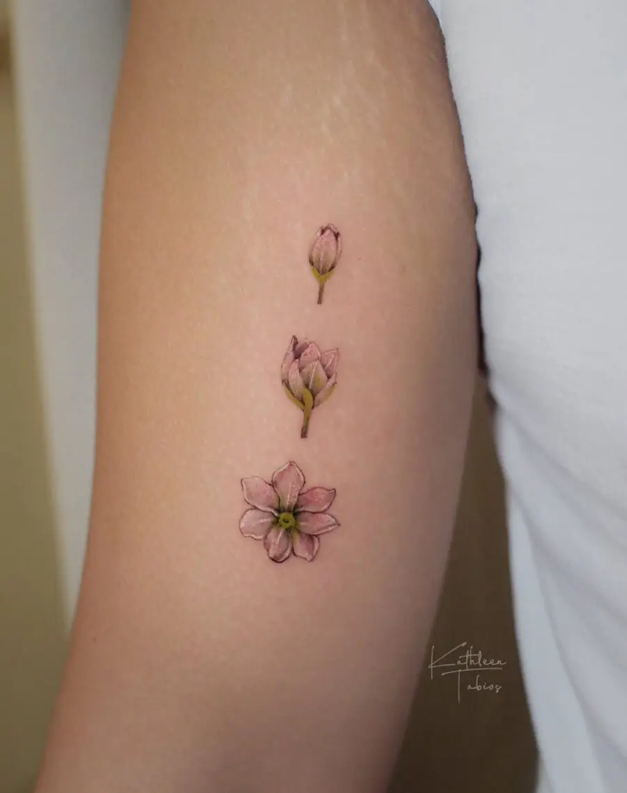 Elegant sampaguita tattoo design in delicate bloom