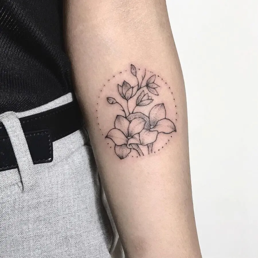 Elegant Sampaguita Tattoo with Delicate Details