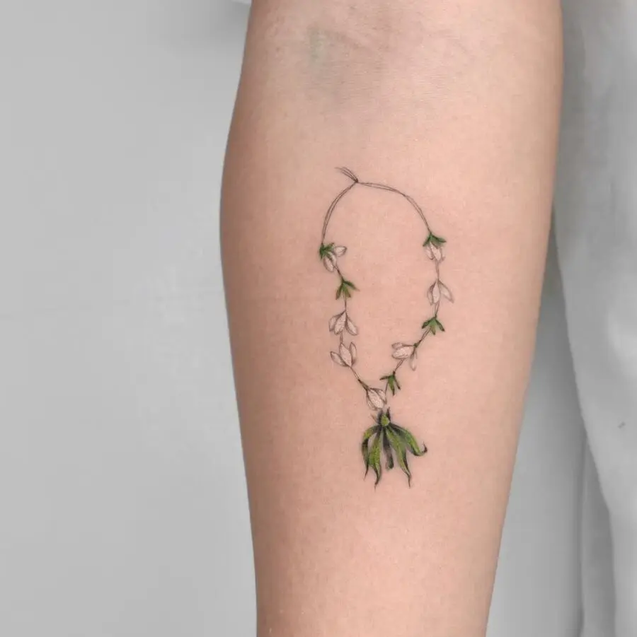 Delicate sampaguita flower tattoo design
