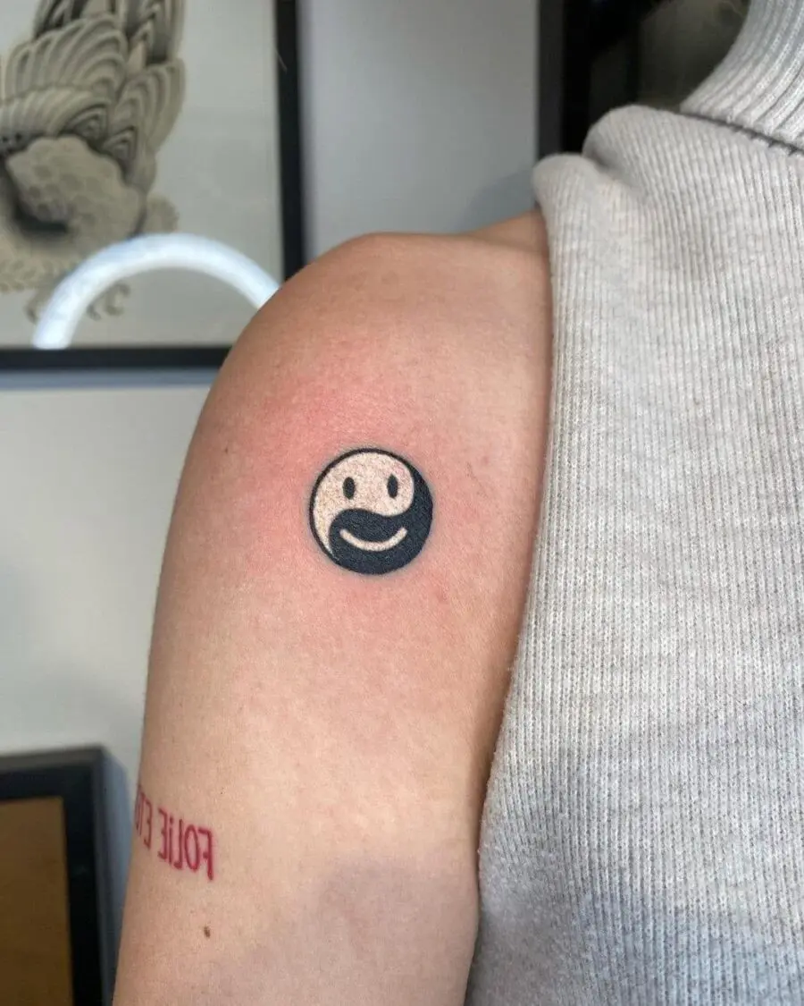 Charming Smileys: Playful Tattoo Designs