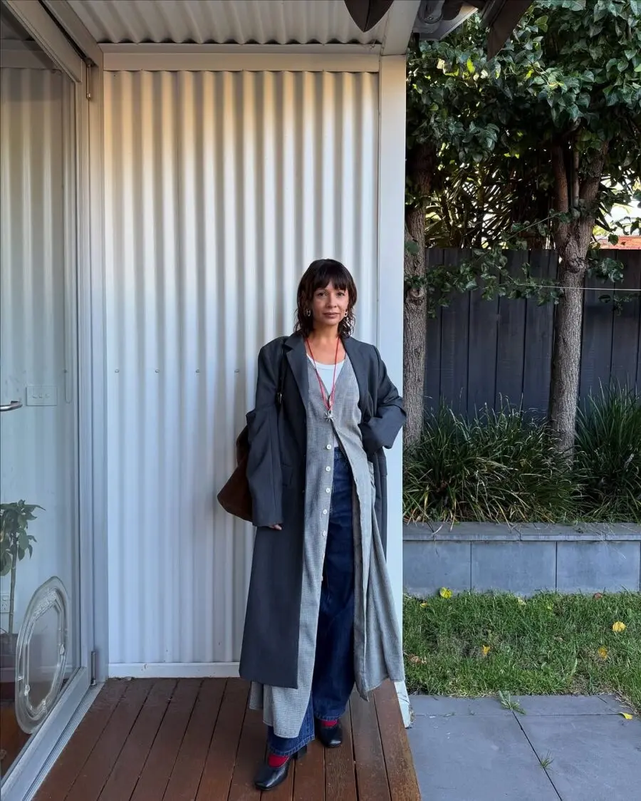 Chic Layered Look for Comedy Show Nights