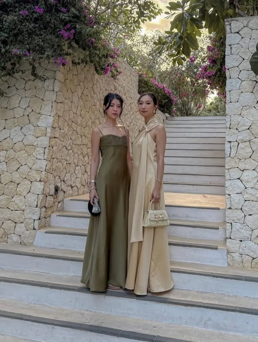 Chic evening gowns perfect for summer weddings