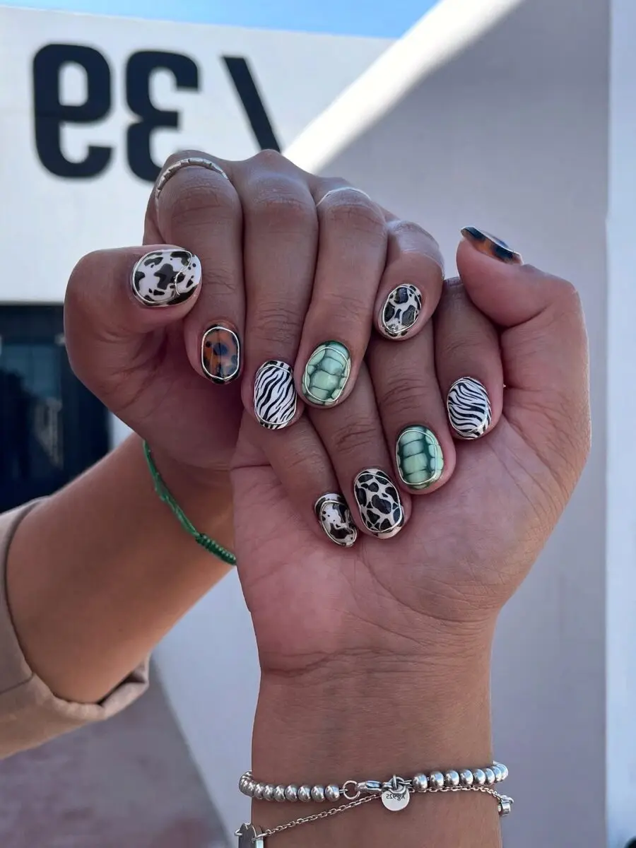 Stylish nails with unique animal print designs