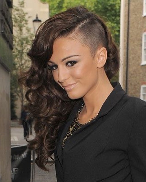 Chic undercut with elegant curls on top