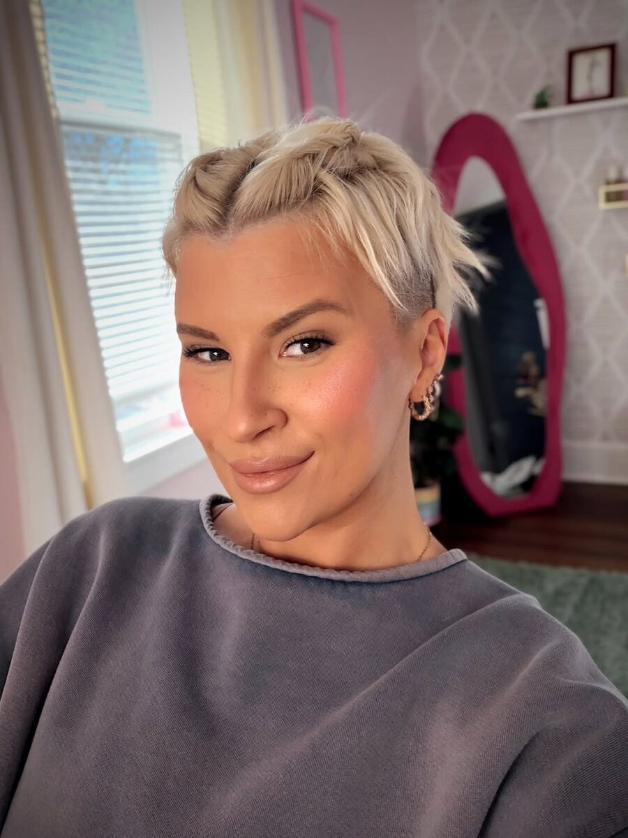 Chic braided undercut for a modern look