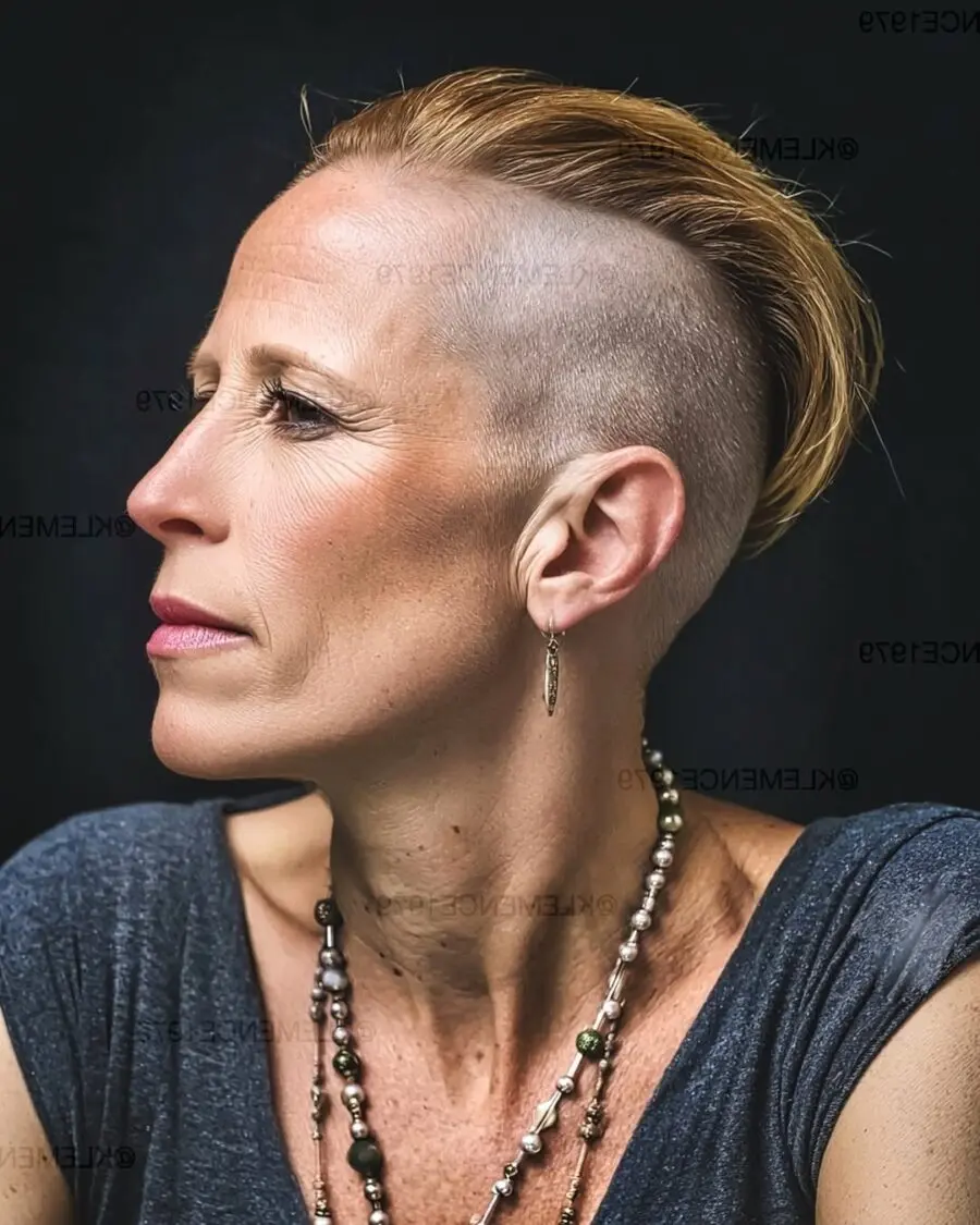 Chic and Edgy Undercut Hairstyle for Women