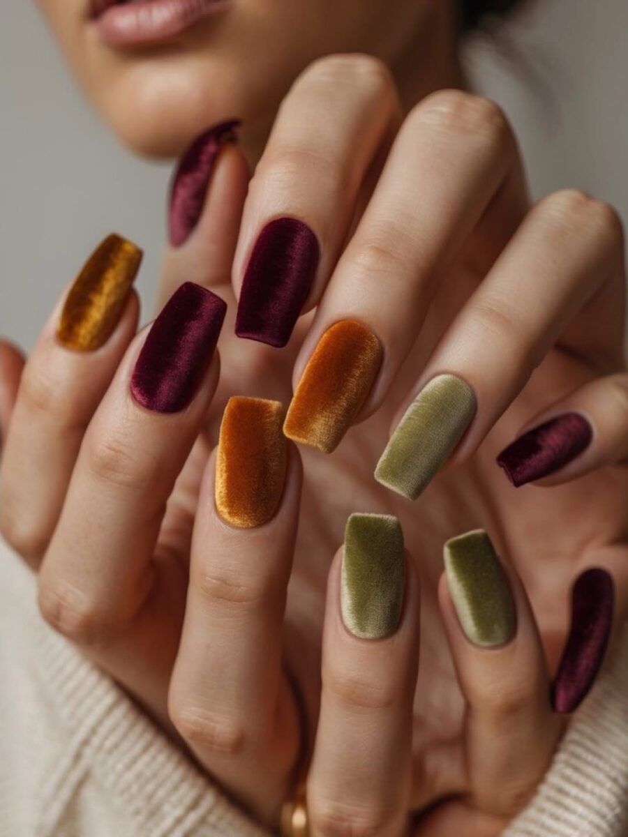 Vibrant Velvet Nail Shades for Fall