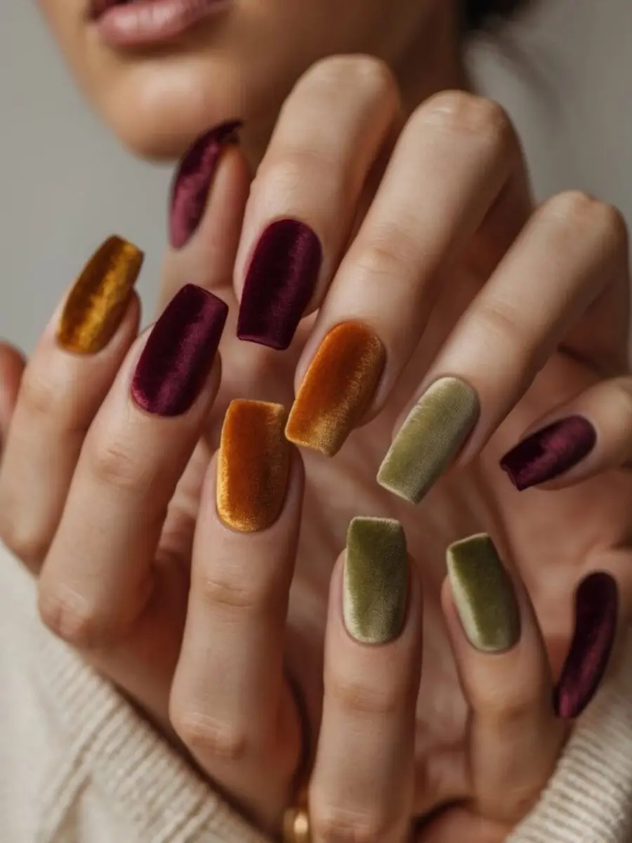Vibrant Velvet Nail Shades for Fall