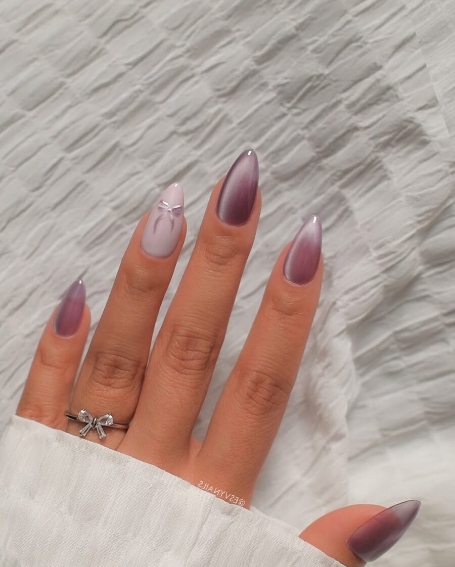 Stunning Velvet Purple Nail Design Inspiration
