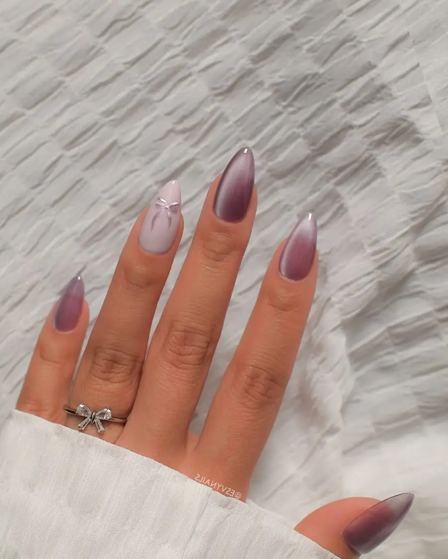 Stunning Velvet Purple Nail Design Inspiration
