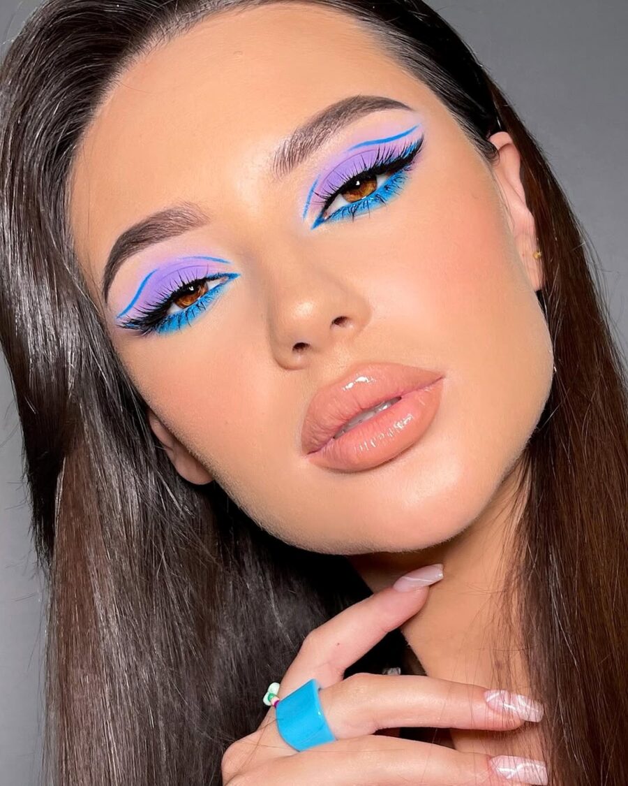 Bold and playful vacation makeup inspiration