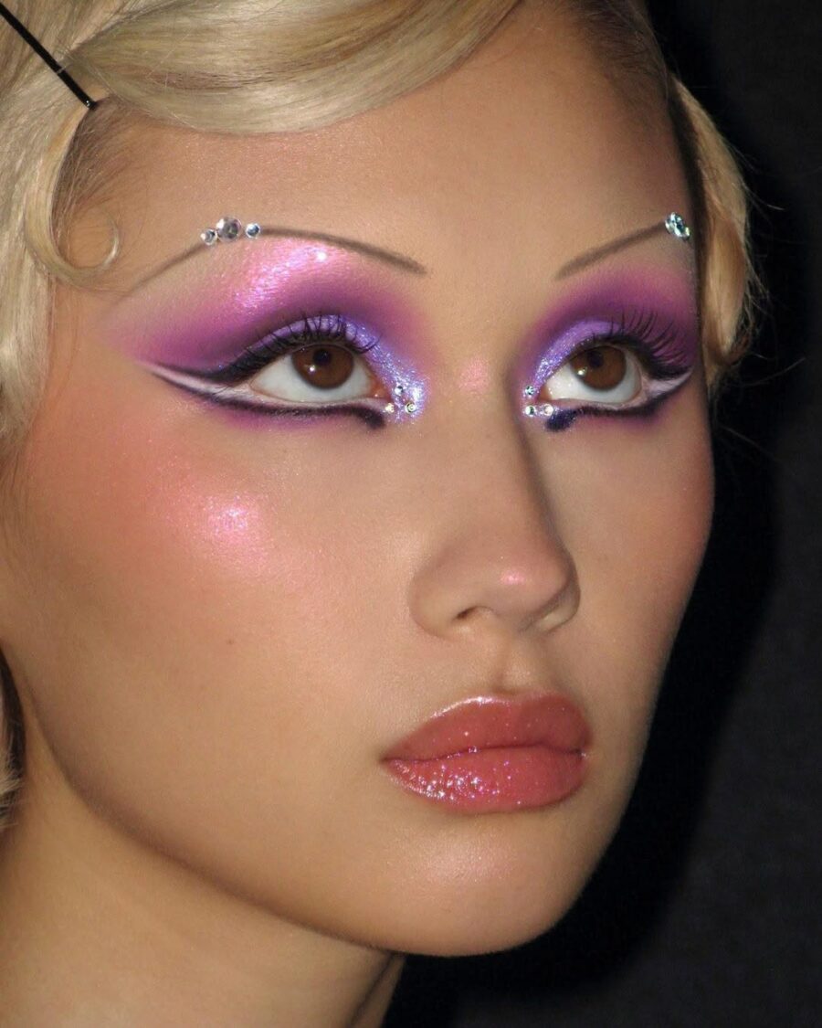 Bold Purple Glam for Party Nights