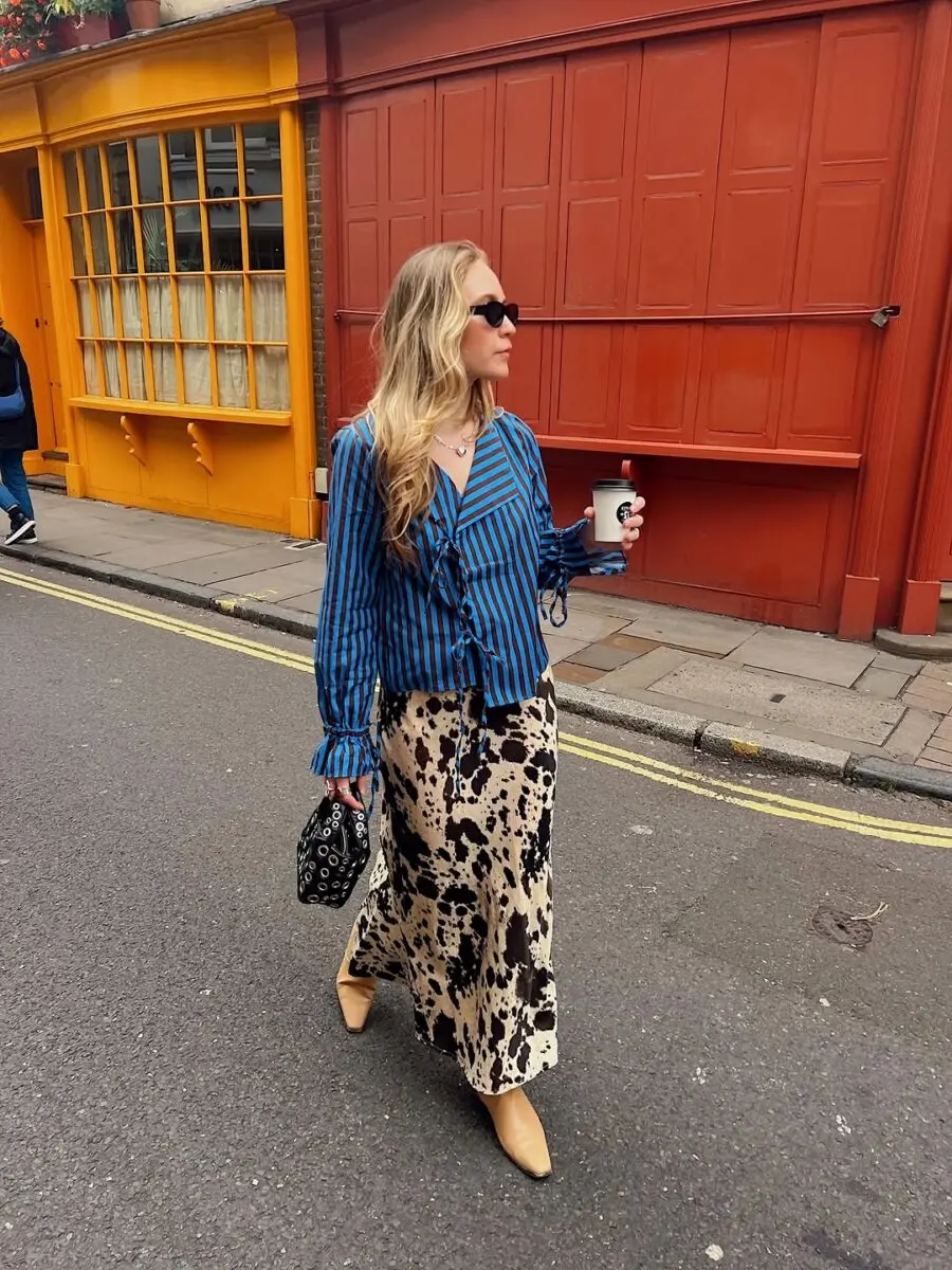 Bold animal print for a stylish street look