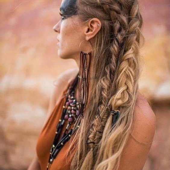 Stunning Long Braided Viking Hairstyle