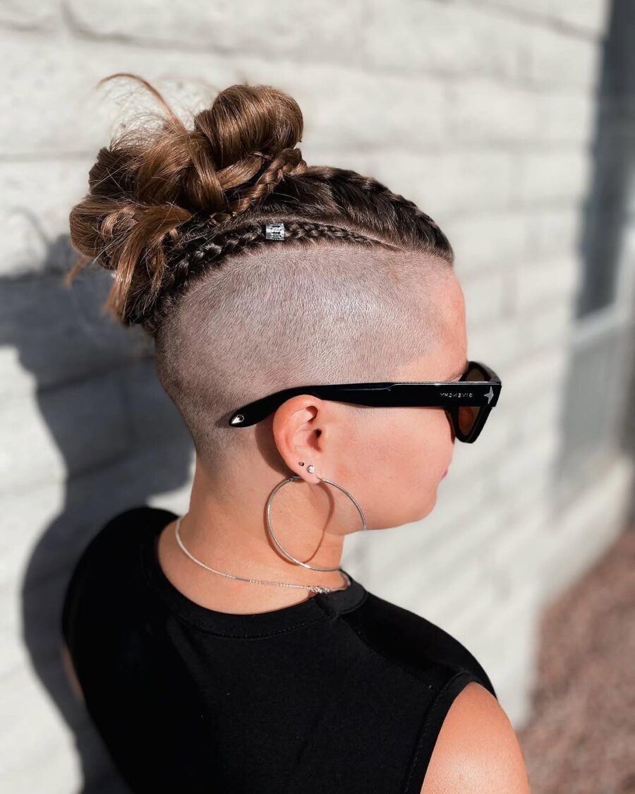 Modern twist on Viking warrior hairstyles