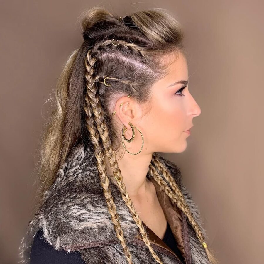 Stunning Viking-Inspired Braided Hairstyles