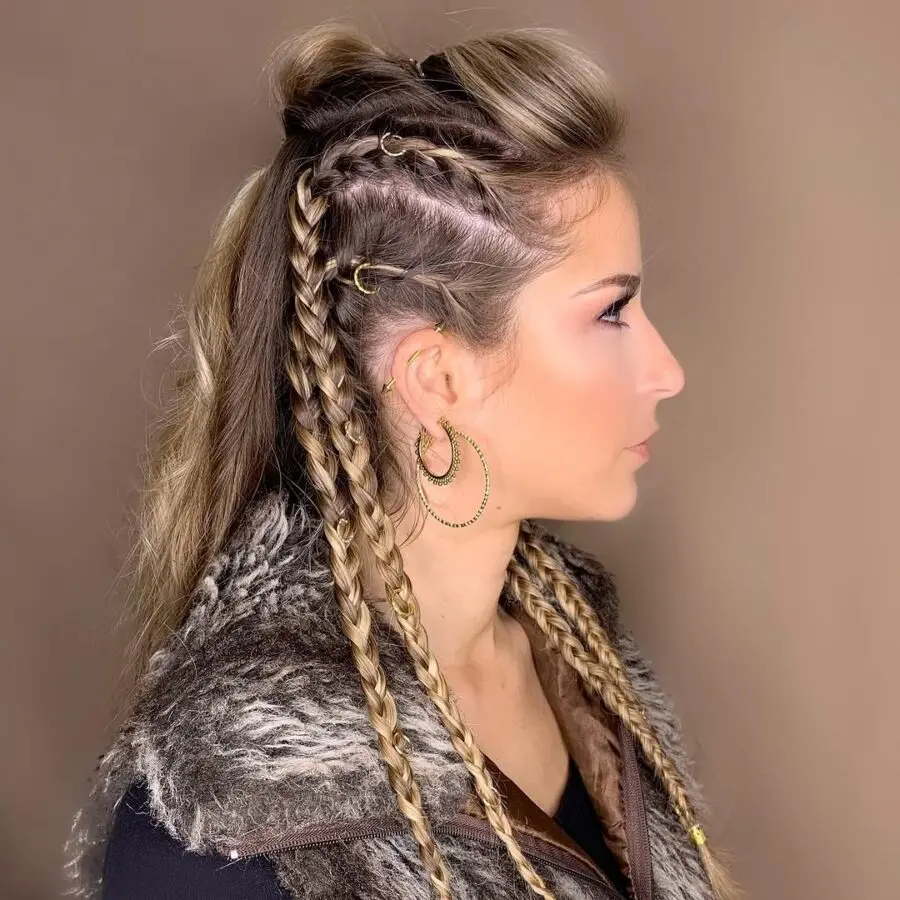 Stunning Viking-Inspired Braided Hairstyles