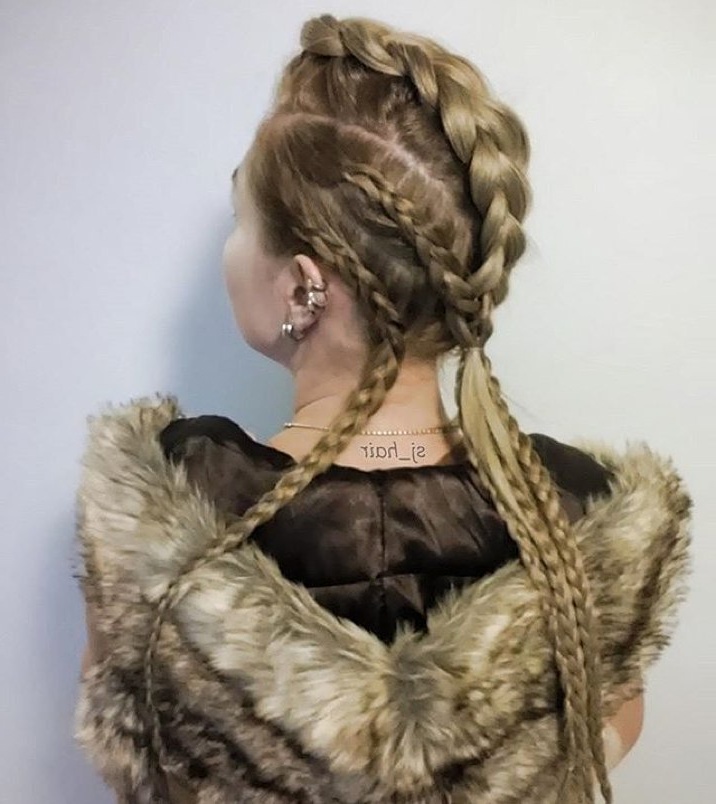 Stunning Viking-Inspired Braided Hairstyle