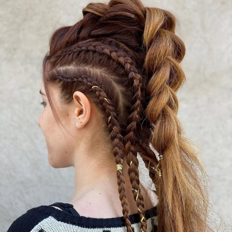 Bold Viking Braids with a Modern Twist
