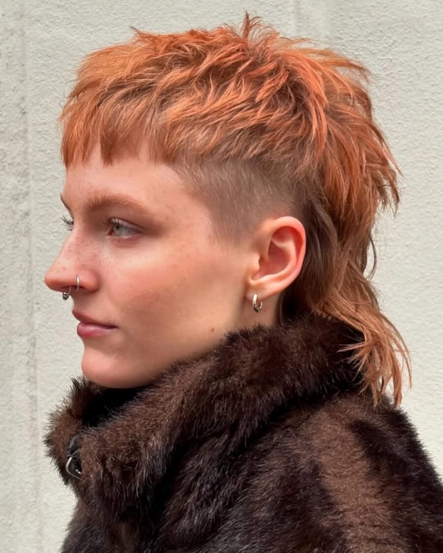 Modern Viking-inspired Mohawk with Shag Appeal