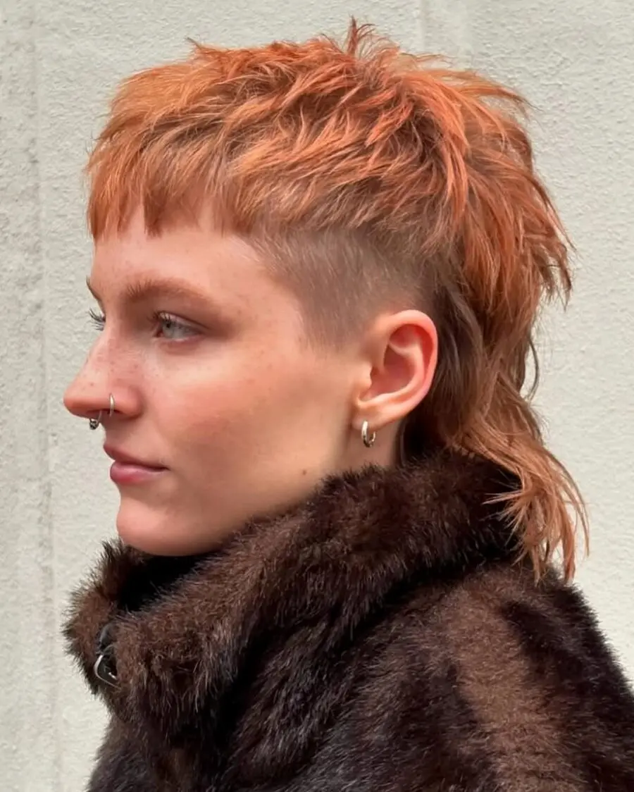 Modern Viking-inspired Mohawk with Shag Appeal