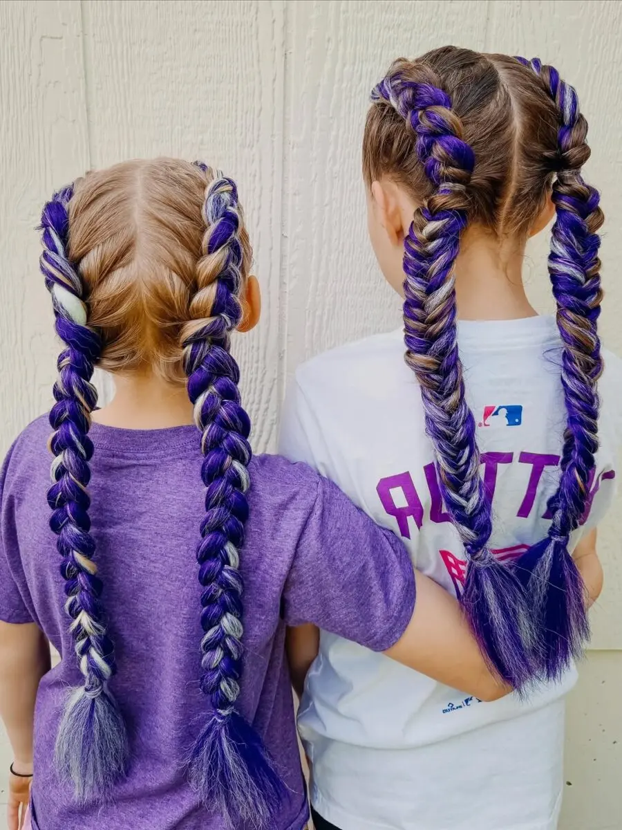 Vibrant Braided Hairstyles for Active Players