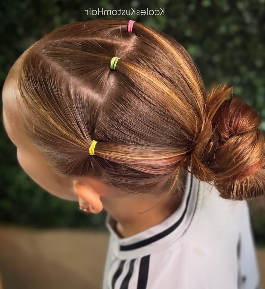 Chic and Simple Volleyball Hairstyle for Kids