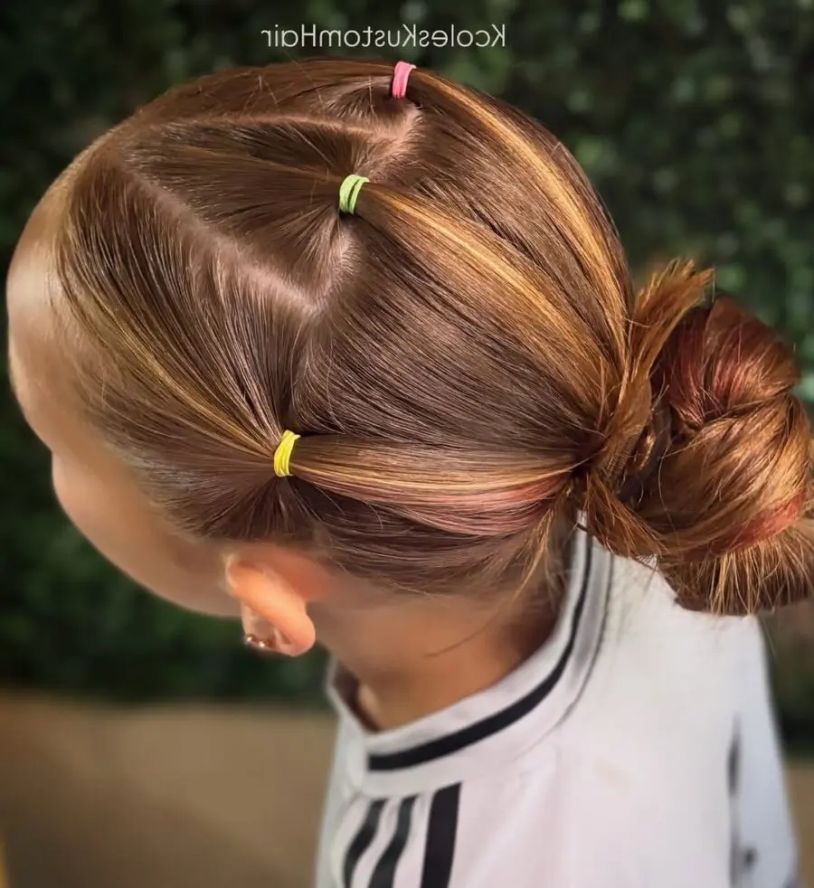 Chic and Simple Volleyball Hairstyle for Kids