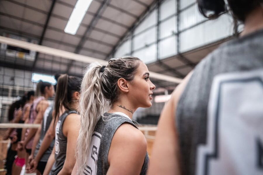 Stylish hairstyles for volleyball practice sessions