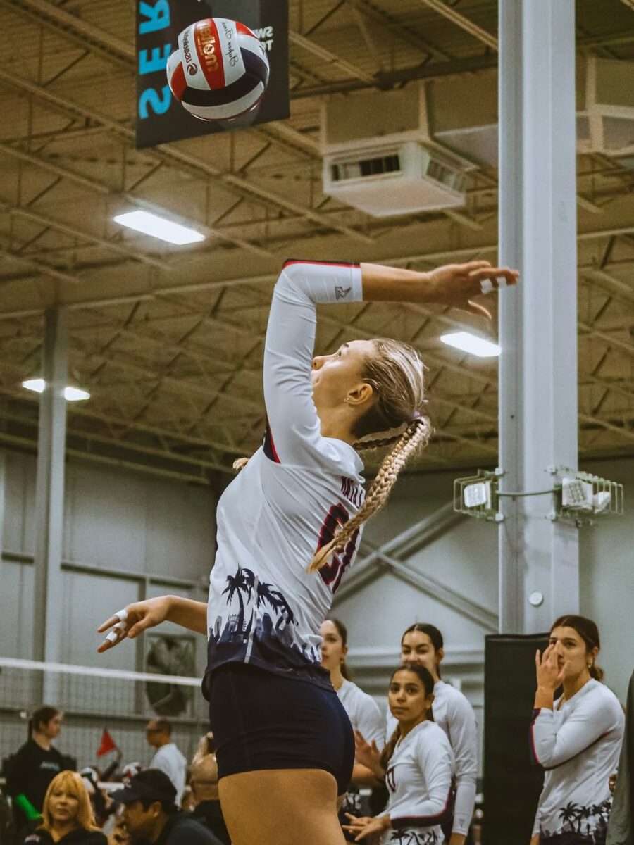 Stylish braid for an active volleyball game