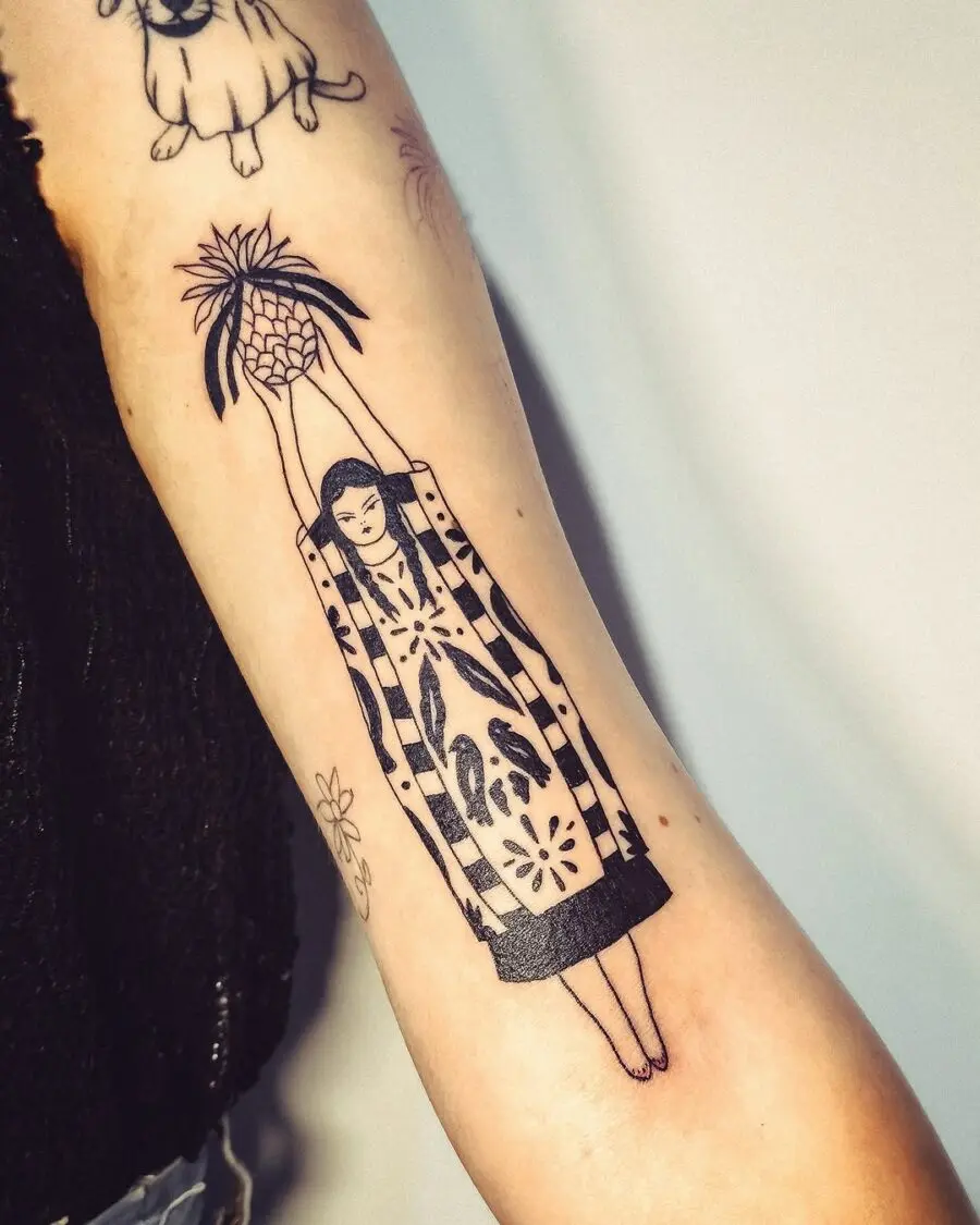 Vibrant Mexican tattoo highlighting culture and nature