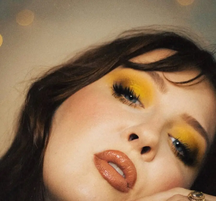 Bold yellow eyeshadow for vibrant statement looks