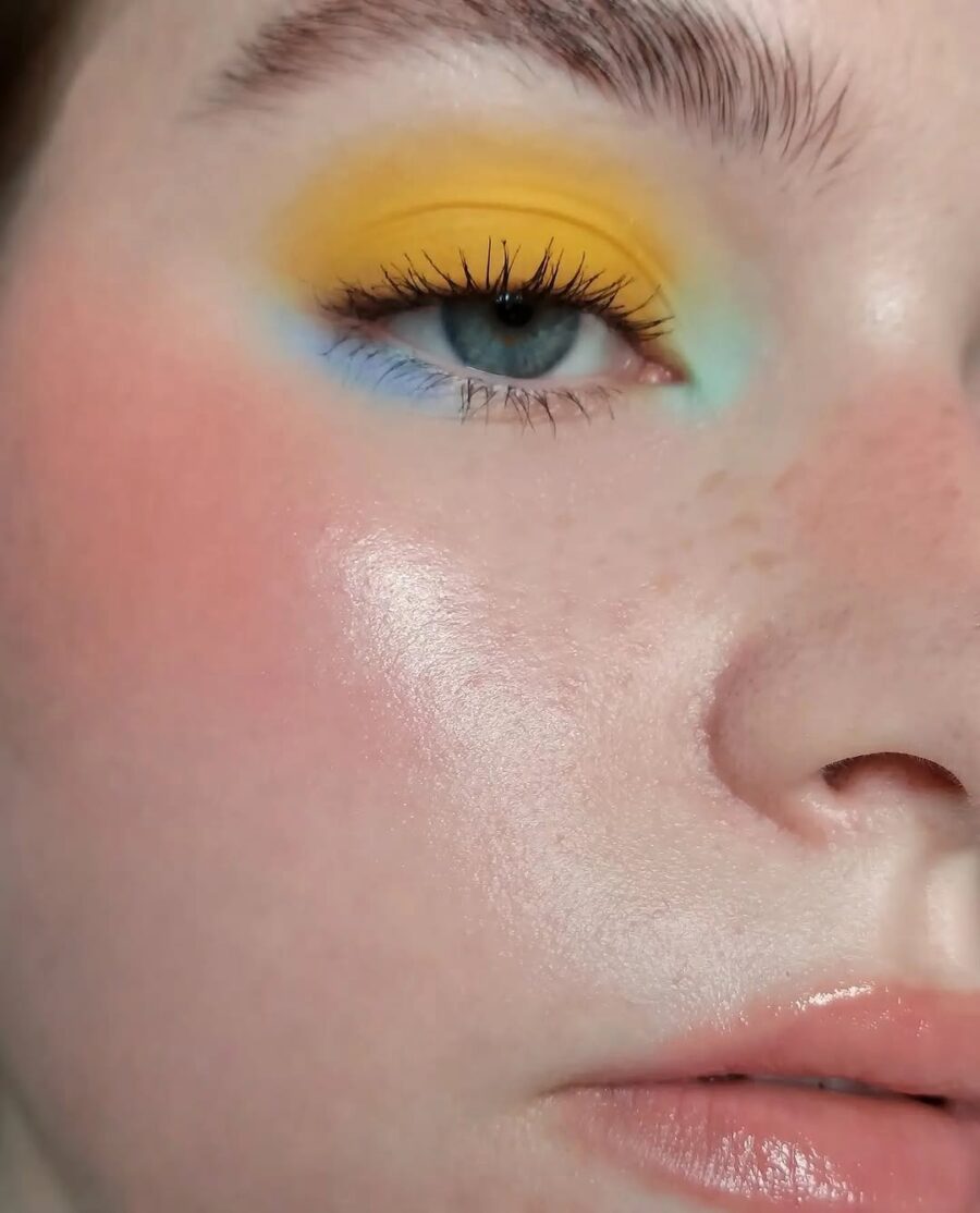 Bright and bold yellow makeup inspiration