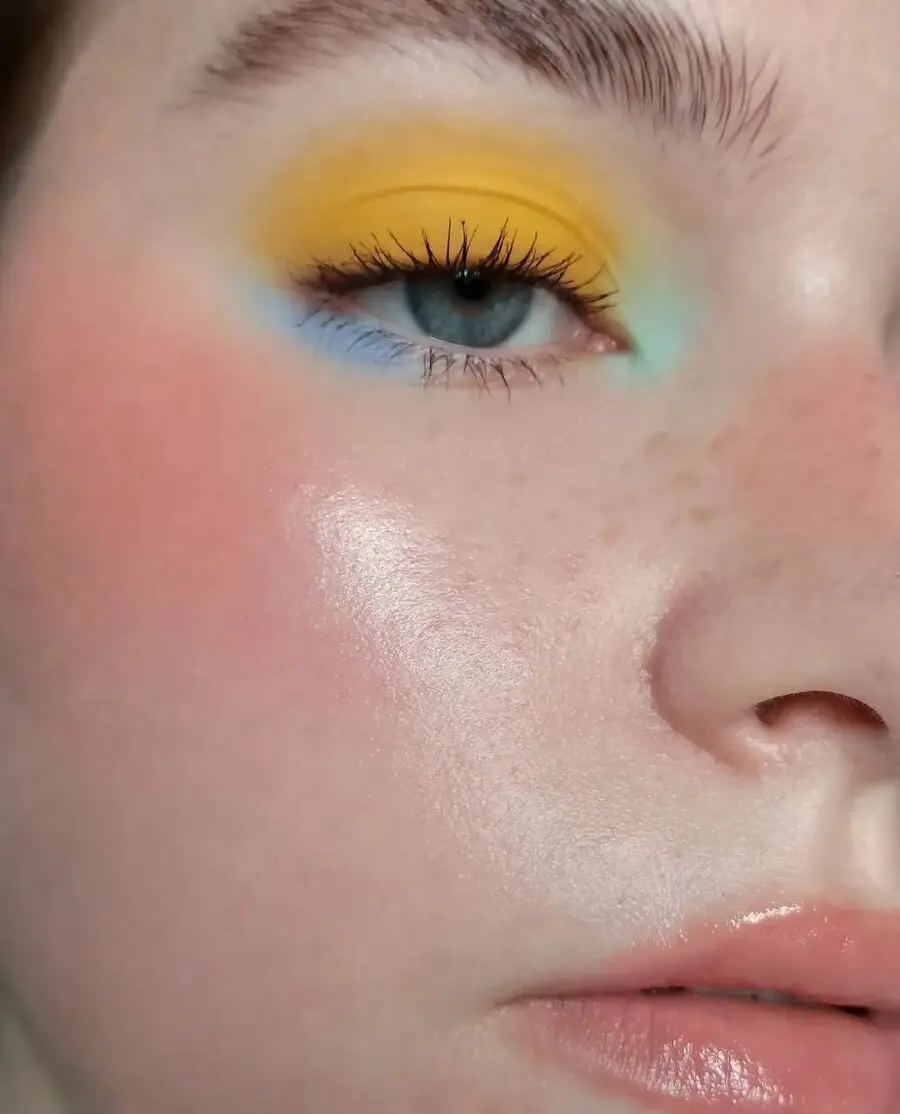 Bright and bold yellow makeup inspiration