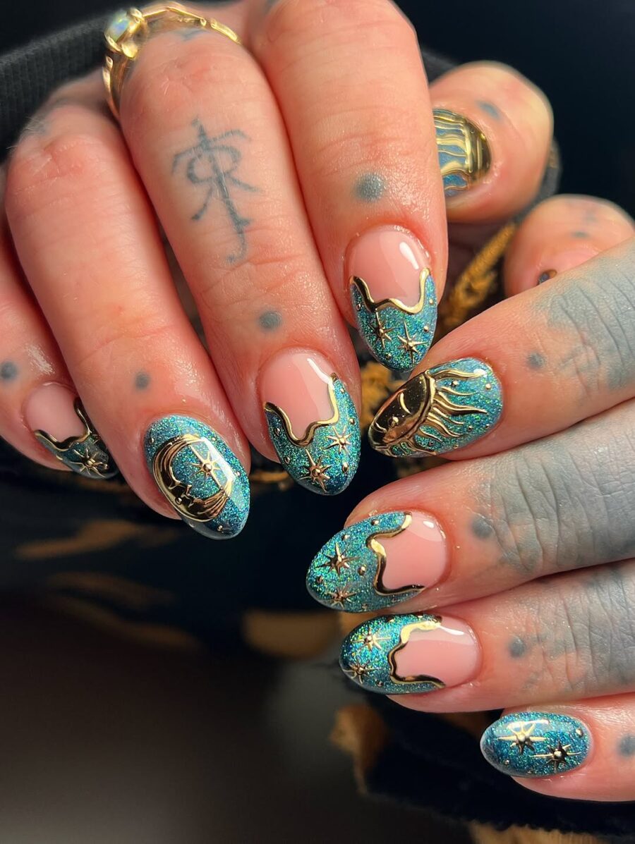 Celestial vibes with sparkling zodiac designs