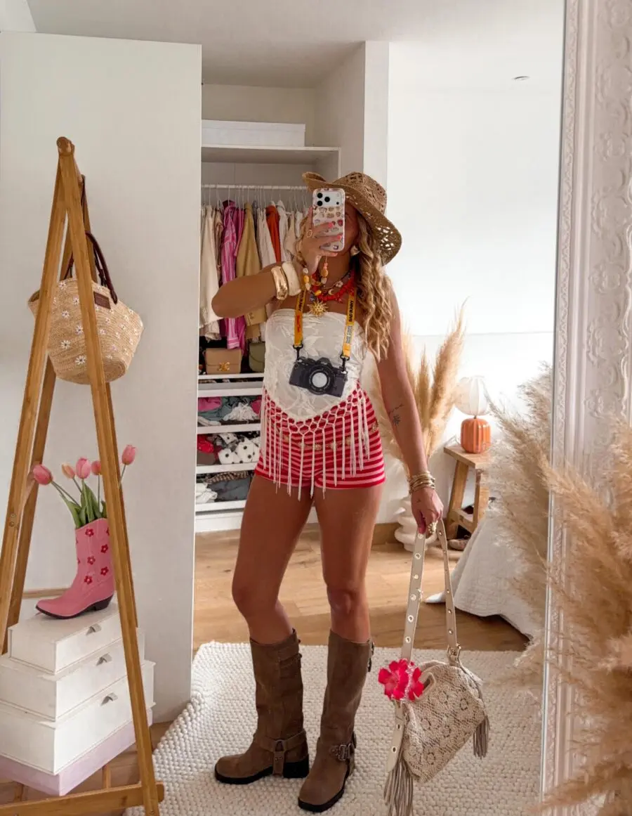 Vibrant summer outfit for a concert vibe