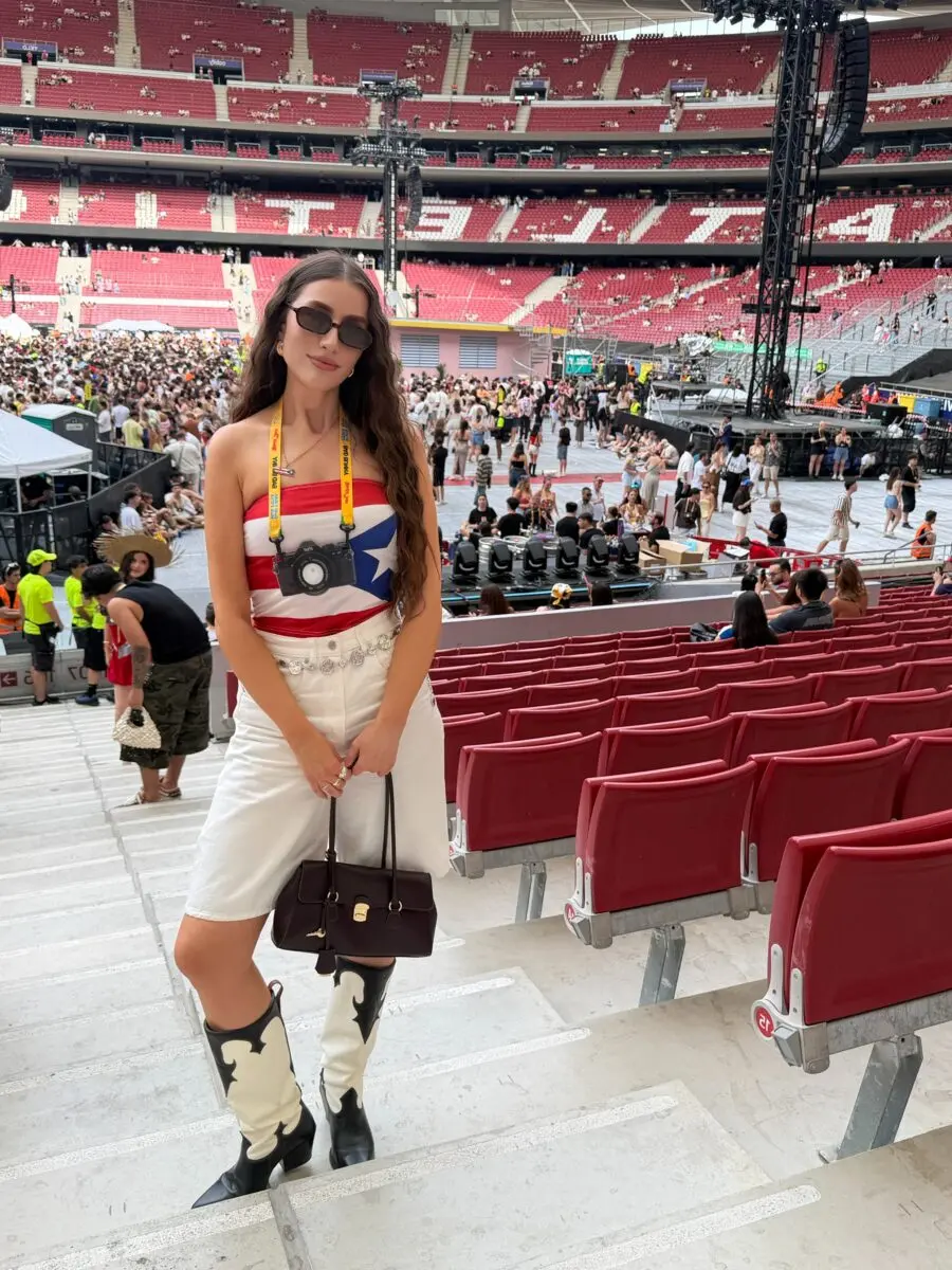 Chic concert outfit with Puerto Rican vibes