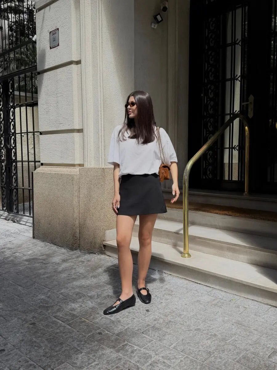Effortless casual chic with ballet flats
