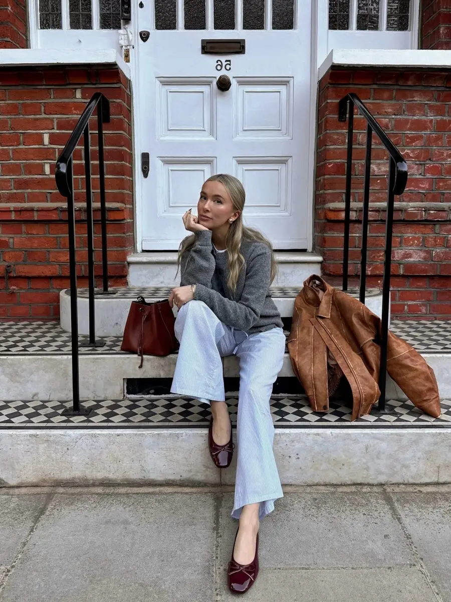 Chic Casual Look with Ballet Flats