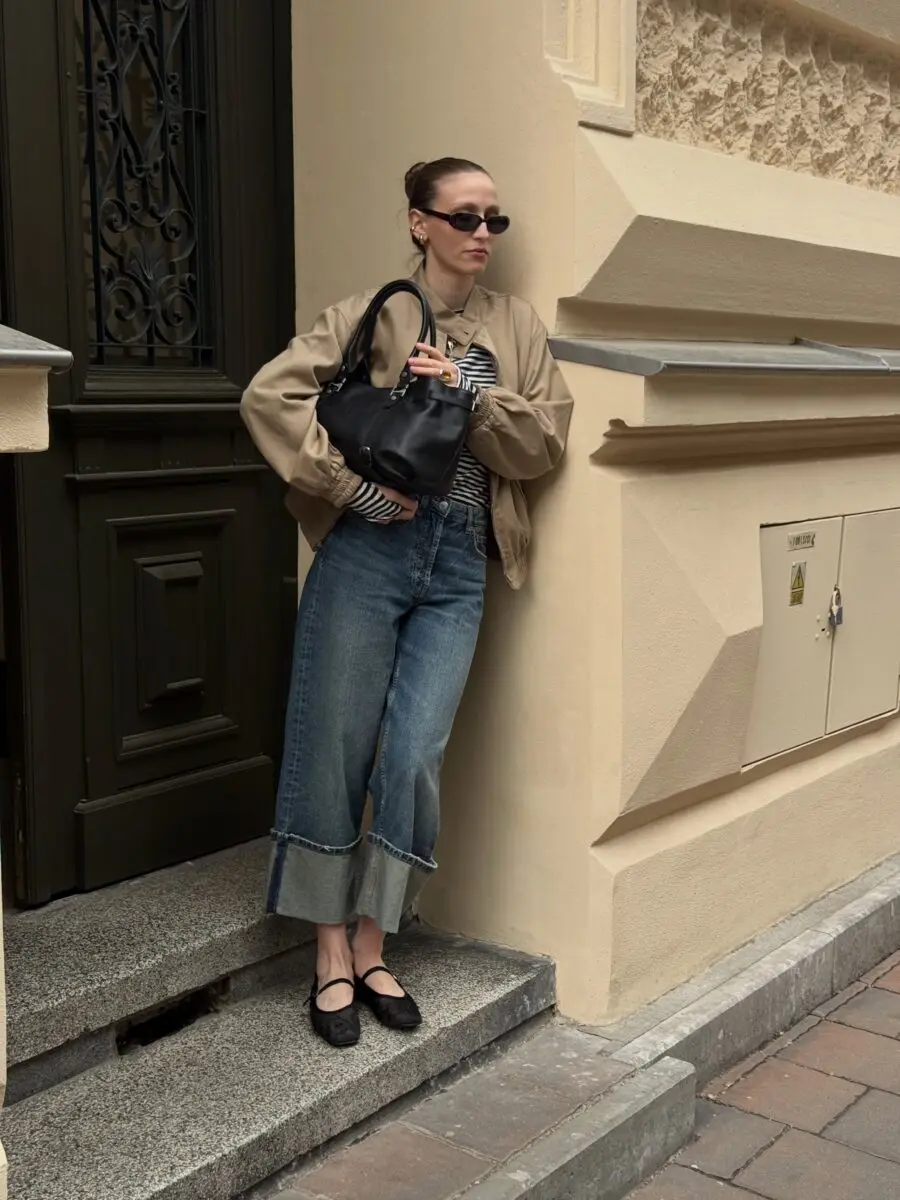 Chic Casual Look with Ballet Flats