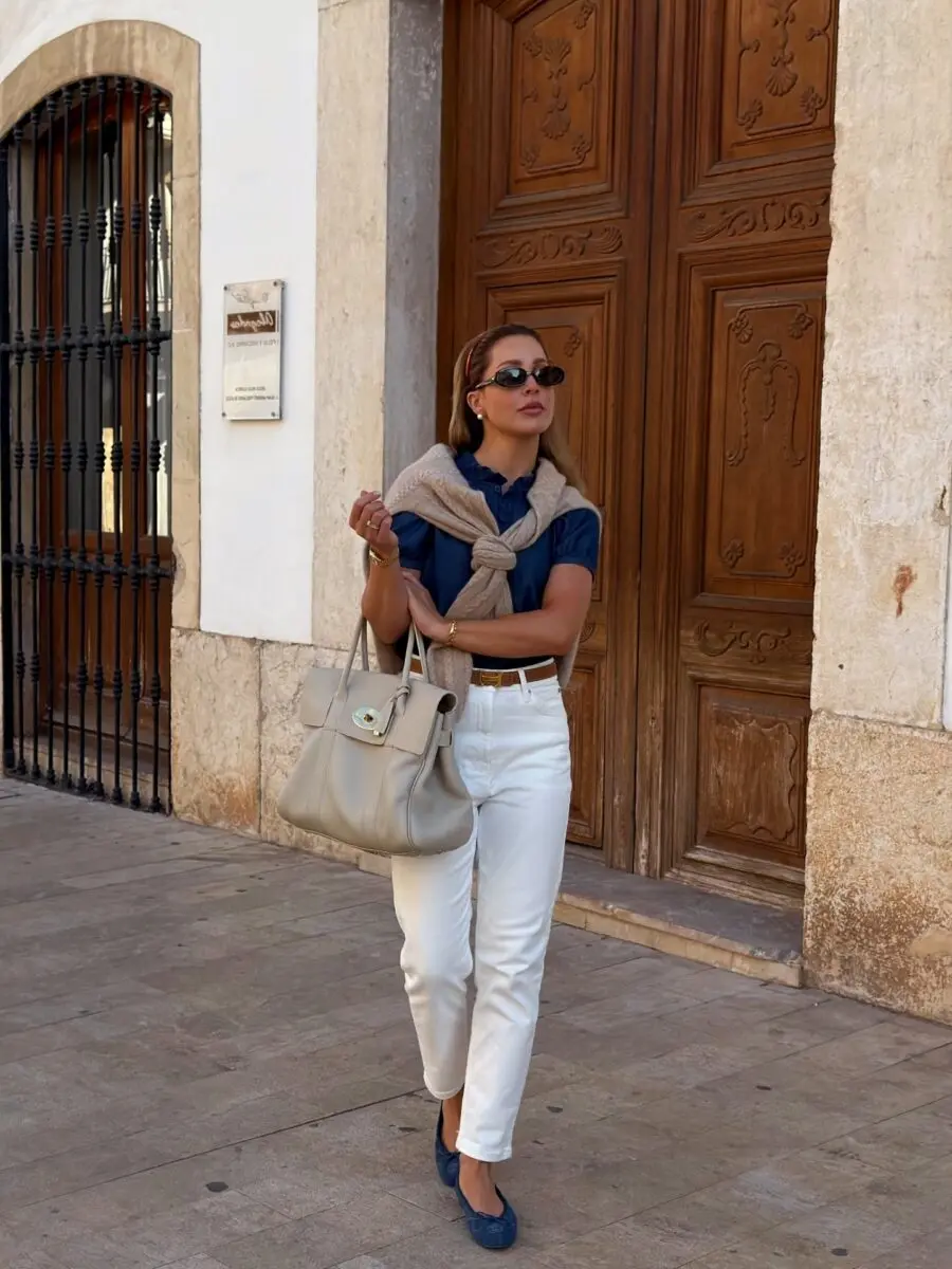 Chic Street Style with Ballet Flats