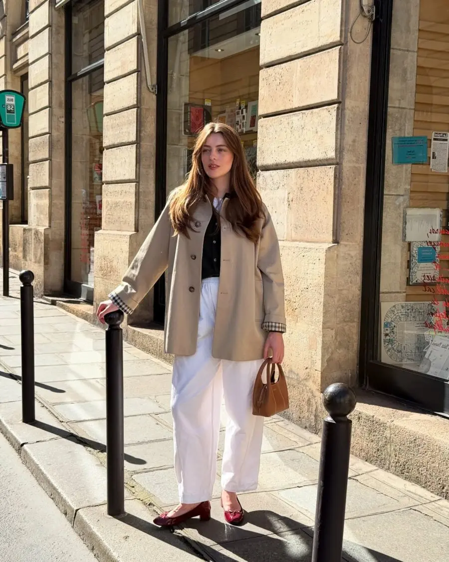 Chic Street Style Featuring Ballet Flats