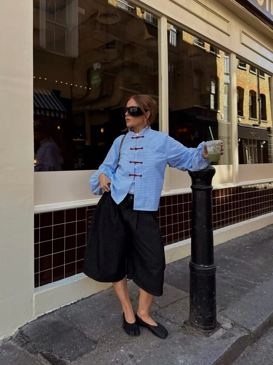 Chic Casual Outfit with Ballet Flats
